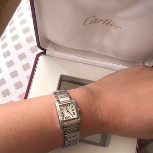 Cartier Tank Francaise Twotoned Womens 